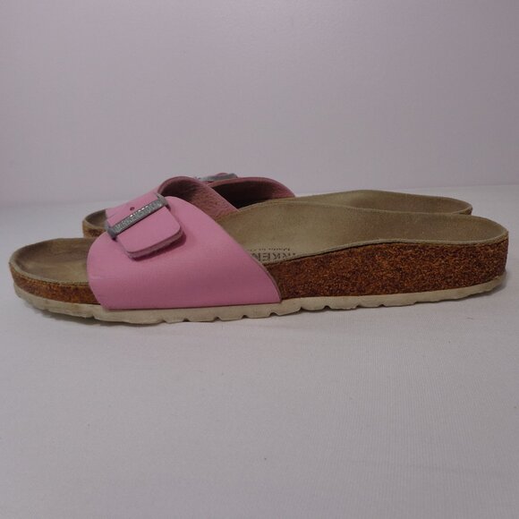 Birkenstock Madrid Big Buckle Pink Slide Sandals Women's Size US 8 EU 39 - Picture 3 of 5
